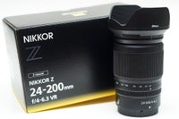 Zoom, Nikon, Nikkor Z 24-200 f/4-6.3