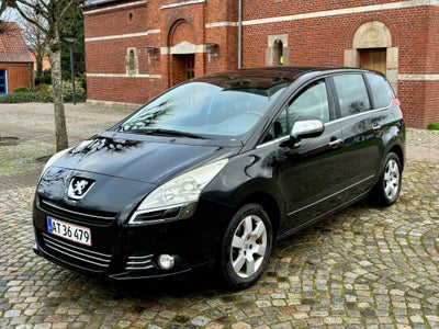 Peugeot 5008, 1,6 HDi 110 Premium 7prs, Diesel, 2010, km 380000, sortmetal, træk, aircondition, ABS,