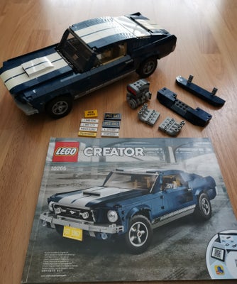 Lego Creator, Ford Mustang, Udgået model sælges. Der medfølger manual og tilbehør til bilen, men ing
