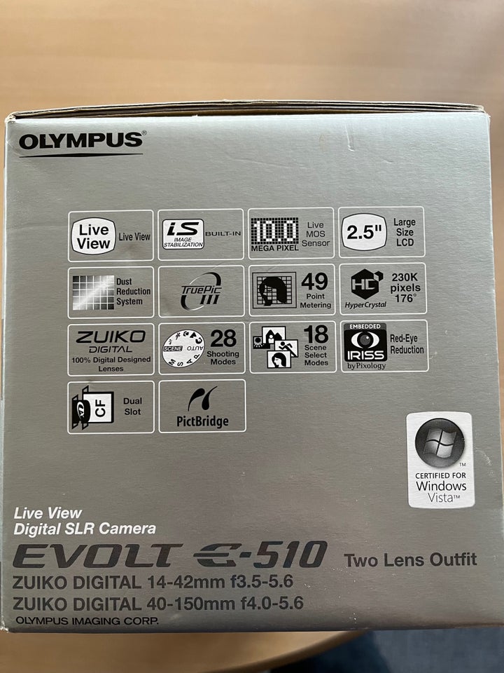 Olympus E 510 Evolte, 10 megapixels, Perfekt