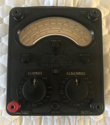 Multitester, AVO, 

Måleudstyr, Avo

Vintage AVO multimeter model 8 sælges

er testet inden det blev