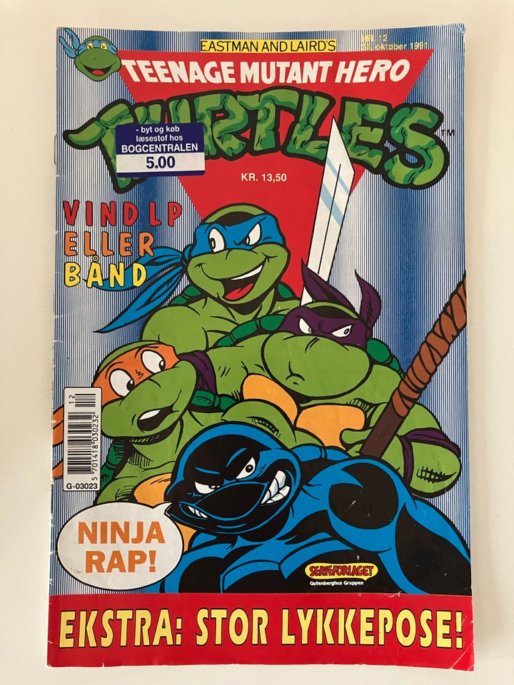 Turtles tegneserie 1991-12, Tegneserie