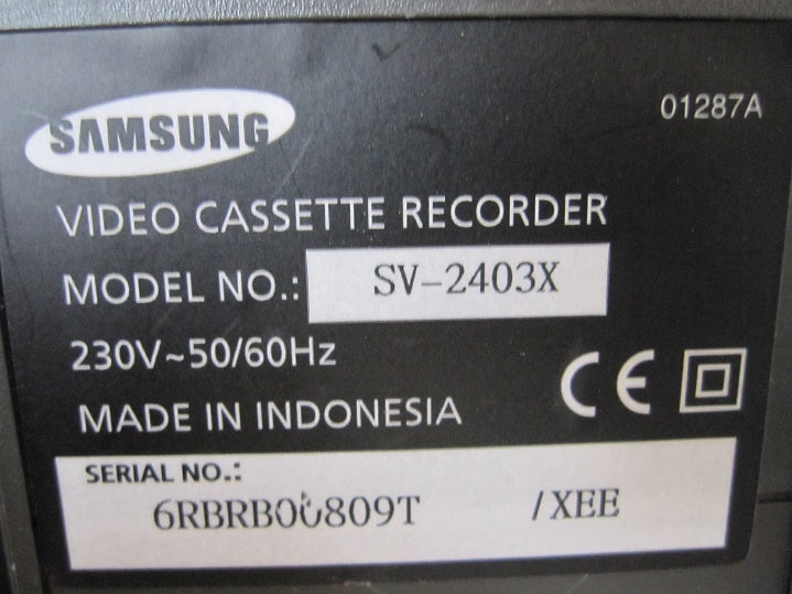 VHS videomaskine, Samsung, SV-2403X