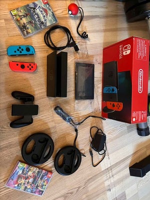 Nintendo Switch, Nintendo Switch konsol - neon, Perfekt, Perfekt julegave til børnene.
Brugt 10 gang