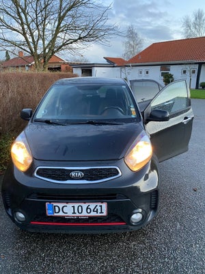 Kia Picanto, 1,0 Limited Sport, Benzin, 2016, km 190000, sort, træk, klimaanlæg, aircondition, ABS, 