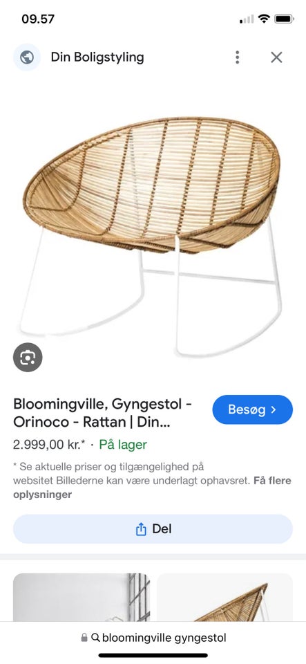 Gyngestol, andet, Bloomingville