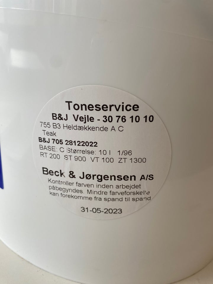 Træbeskyttelse, Beck & Jørgensen, 9 liter