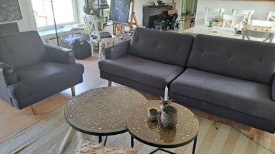 Sofa, stof, 3 pers., Kun meget lidt brugt sofasæt. Mener  det er købt i Ilva.

Har fået lidt hvis ma
