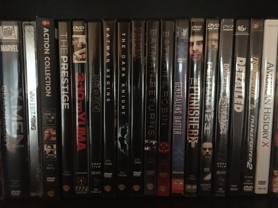 DVD samling m. storfilm, cultfilm og mere, DVD