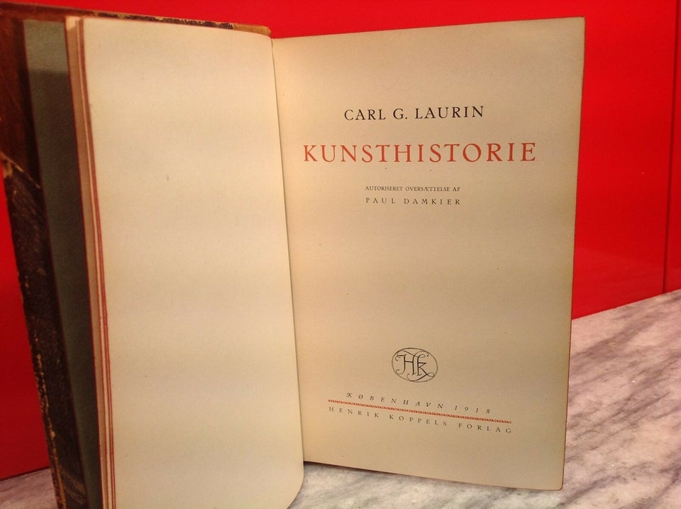 Kunsthistorie, Carl G Laurin, emne: kunst og kultur