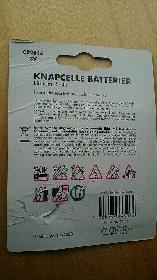 Batterier