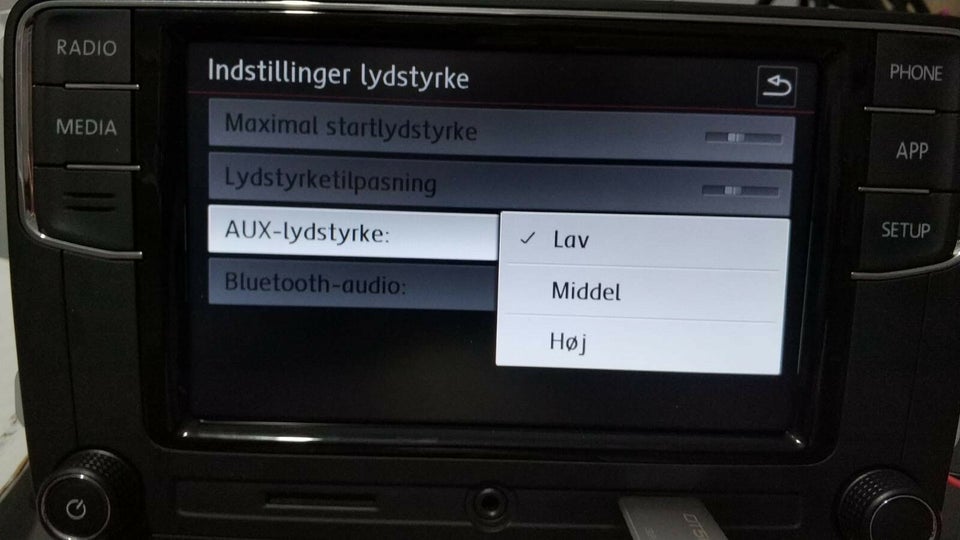 Multimedia system, VW DANSK! Originalt VW anlæg