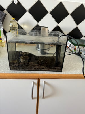Akvarium, 12 liter, b: 30 d: 20 h: 20, Lille Nano Akvarie til salg 