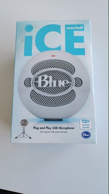 Gaming, Blue, ICE Snowball, Perfekt, Ny og ubrugt gamer microfon.