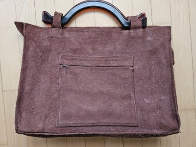 Anden håndtaske, andet mærke, læder, 
Vintage - design fra 60erne. Taske i ruskind / læder og med i 
