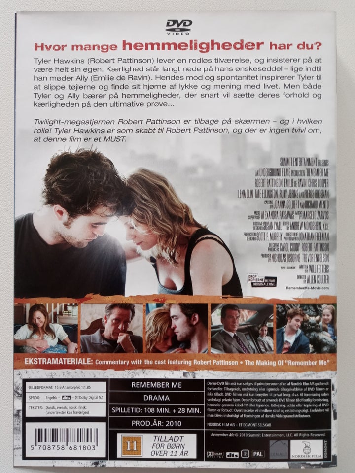 Remember Me, DVD, drama