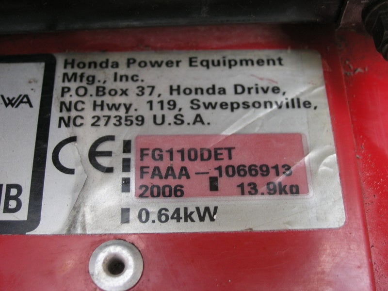 Fræser Honda FG110 DET