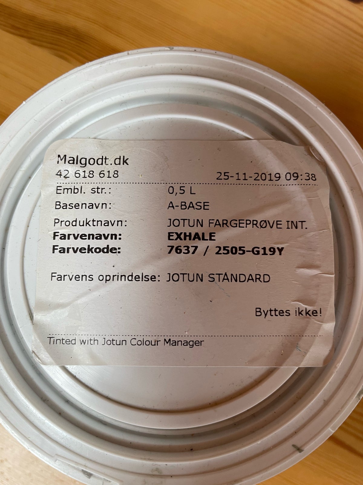 Farveprøver , Jotun , 0,5 liter
