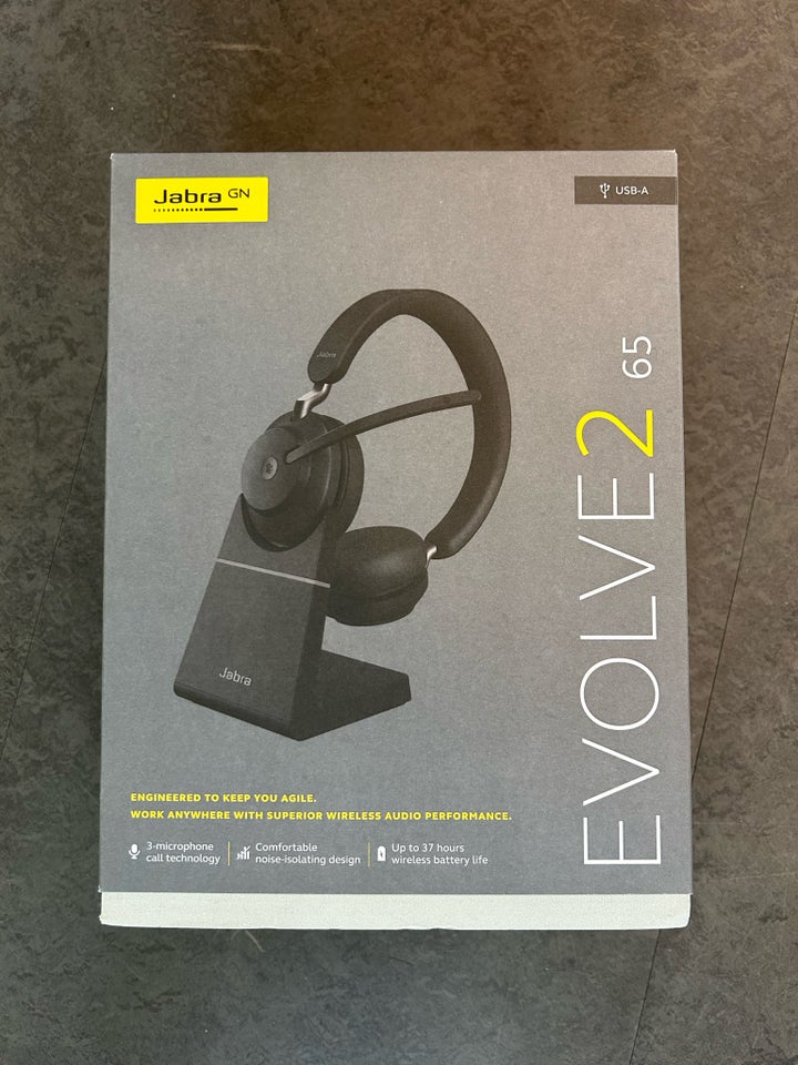 trådløse hovedtelefoner, Jabra, Evolve2 65