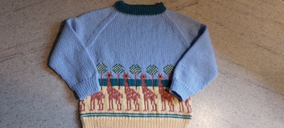 Trøje, Håndstrikket ny, Merino uld, str. findes i flere str., Giraf-sweater i str. 2år, overvidde 60