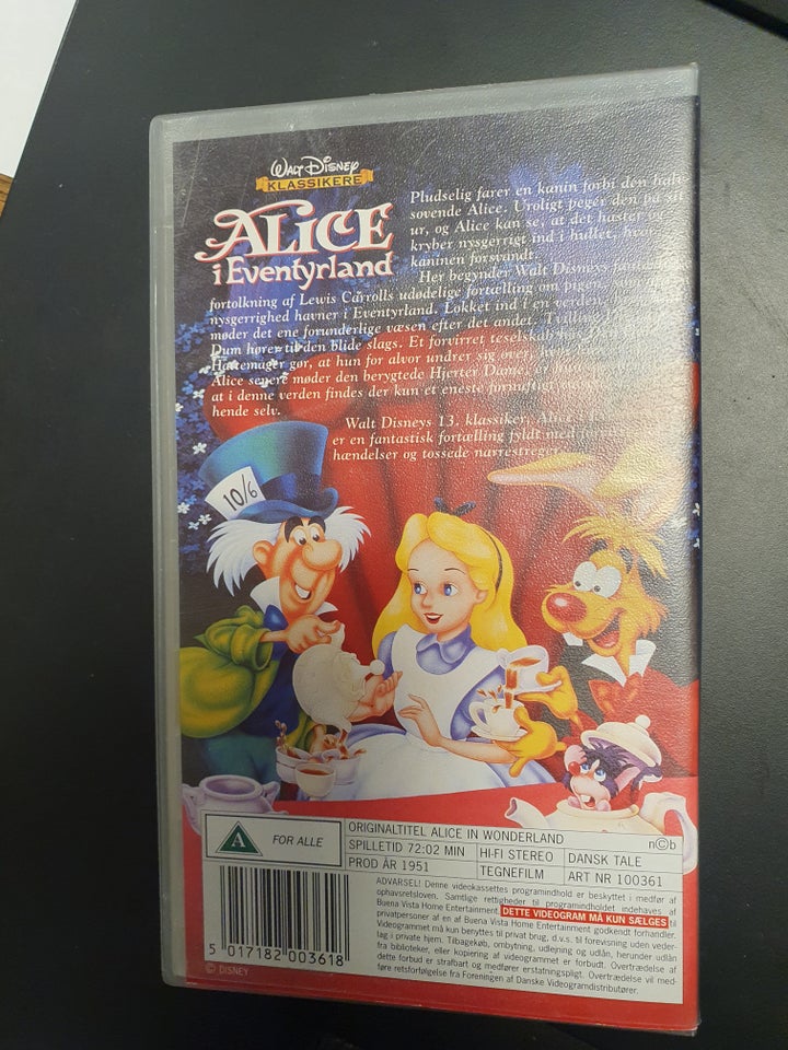 Animation, Alice I Eventyrland, instruktør Walt Disney