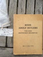 Bøger og blade, Hitlers tale til den tyske rigsdag