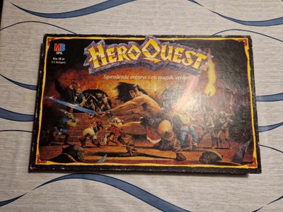 Hero Quest, brætspil, Original Hero Quest fra 1990 spillet er på Dansk og er 100% komplet ingen figu