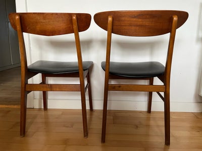 Spisebordsstol, Teak træ, 2x flotte forskellige vintage stole i teak fra 60’erne

Højde 76 cm
Fra sæ