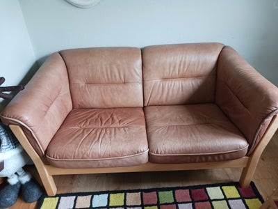 Sofa, læder, 2 pers., Super fantastisk siddekomfort
2 personers sofa
Længde 155 cm
Dybde 83 cm
Sidde