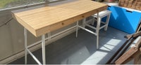 Skrivebord, IKEA Lillåsen, b: 120 d: 49 h: 74
