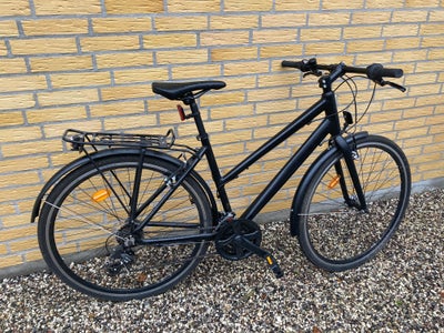 Damecykel,  Mustang, Citybike, 54 cm stel, 21 gear, Fin dame citybike, som ny og med eftermonteret b