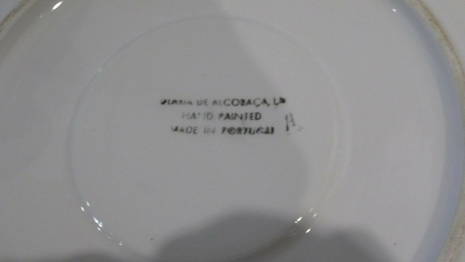 Porcelæn, Lille vintage fad fra Portugal (kagefad?),
