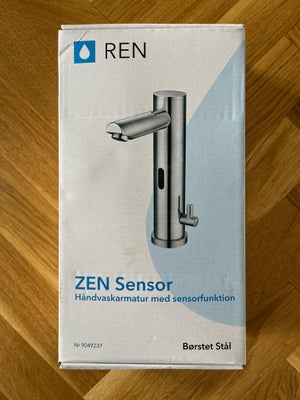 Vandhane, REN, Helt nyt REN ZEN håndvaskarmatur med sensor.
Jeg har 2 stk., hvis man har behov for e