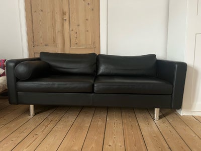 Sofa, læder, Mogens Hansen, Flot sort læder sofa fra Mogens Hansen. Den er i rigtig fin stand. Sælge