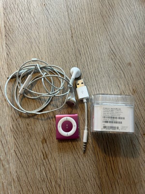 iPod, iPod shuffle model a1373, 2 GB, God, Fin iPod shuffle i god stand - oplader og kan afspille mu