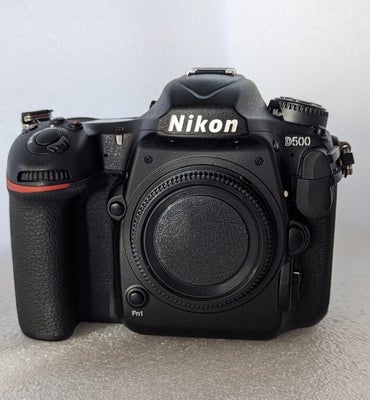 Nikon D500, spejlrefleks, 20,7 megapixels, Perfekt, Lækkert kamera i meget flot stand, som både unde