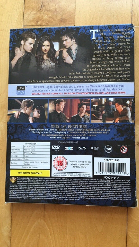 The Vampire Diaries, DVD, TV-serier