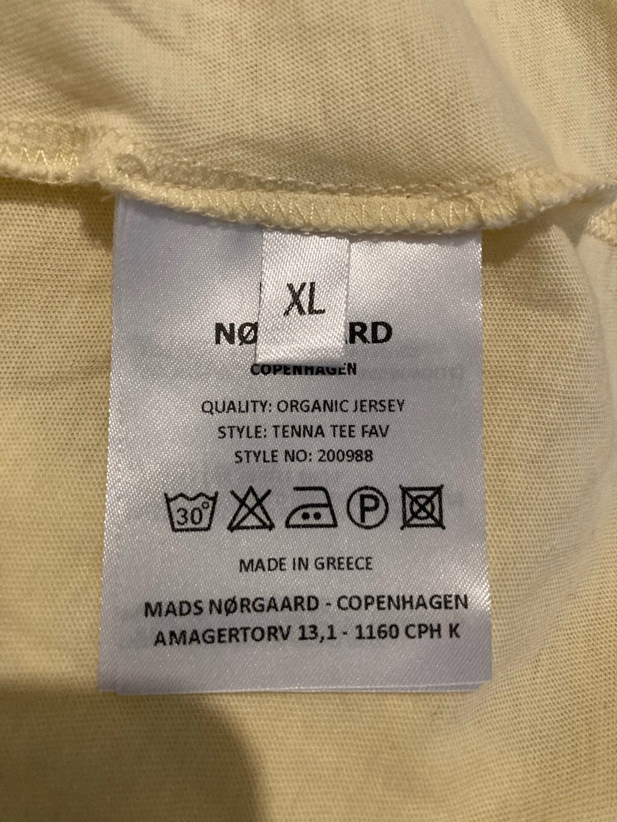 T-shirt, Mads nørgaard, str. XL