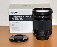 zoom, Sigma, 18-300mm f3.5-6.3 DC OS HSM C