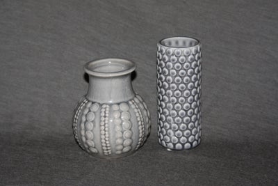 Keramik, 2 vaser 13,3 cm og 11 cm, krakeleret vase, 2 vaser 13,3 cm og 11 cm, krakeleret
vase