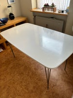 Spisebord, Laminat bordplade med stålben, b: 80 l: 140