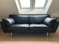 Sofa, læder, anden størrelse