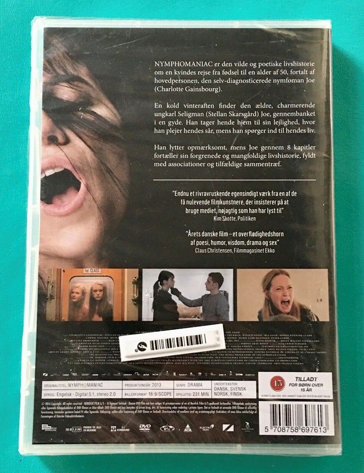 Lars von Trier: Nymphomania 1+2, DVD, drama