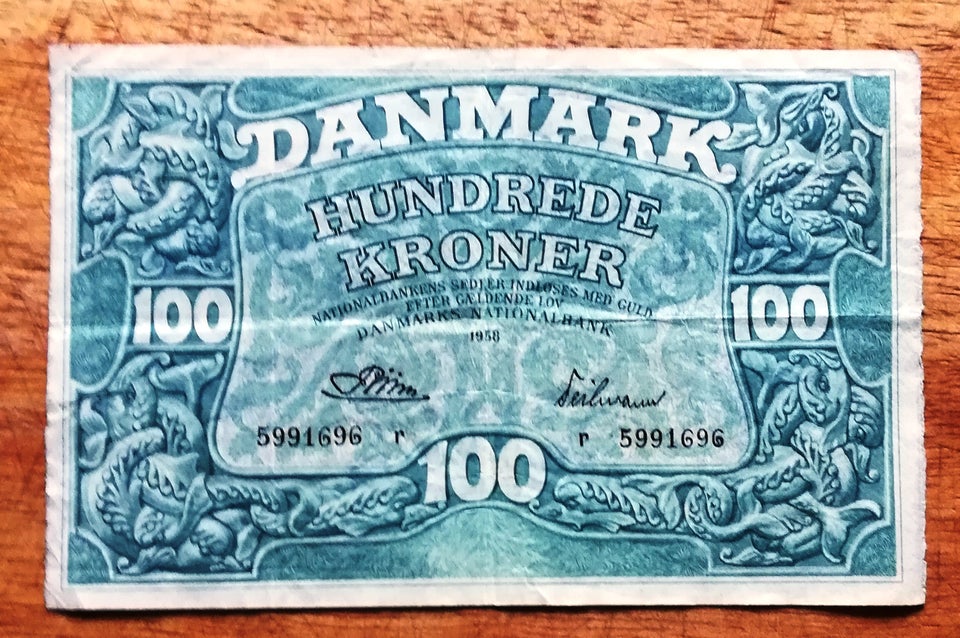 Danmark, sedler, 100 kroner