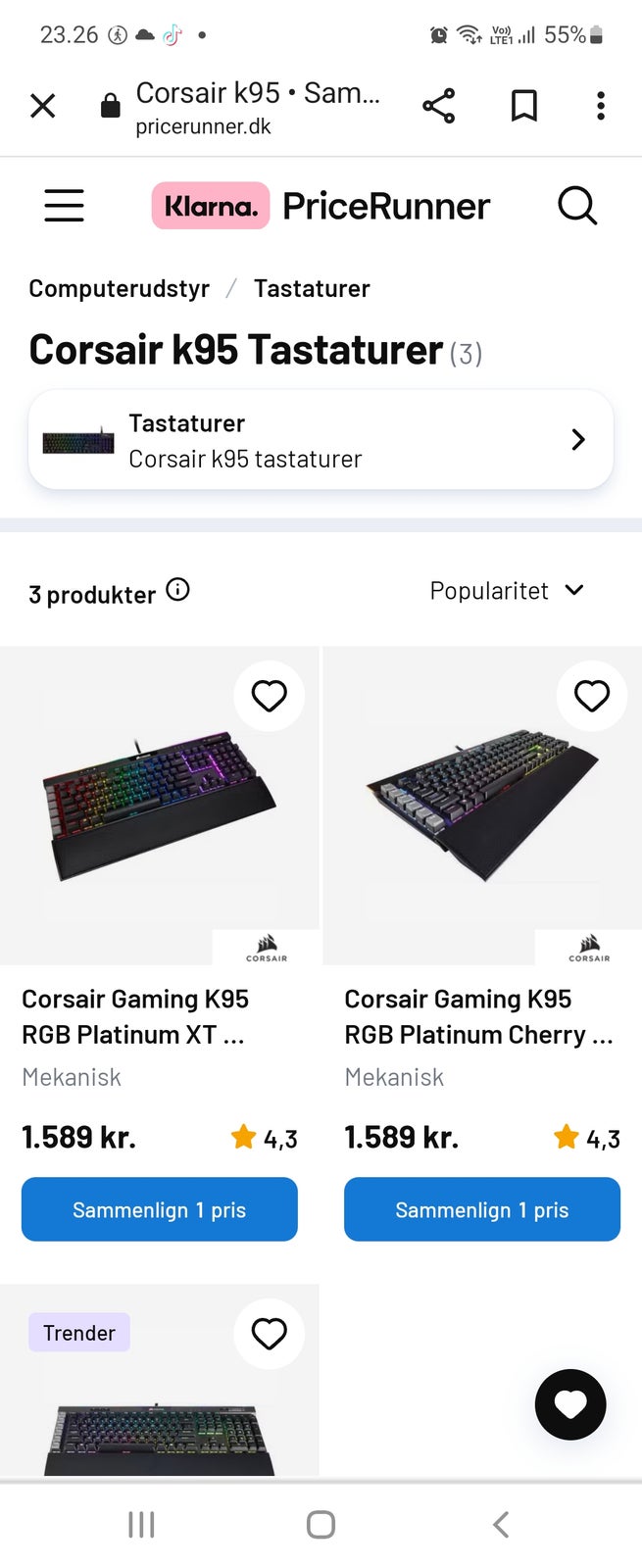 Gaming, Corsair, K95 platinum