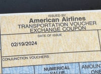 Jeg har nogle vouchers fra American Airlines de...