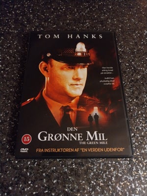 Den Grønne Mil, DVD, drama, Drama fra 1999
Med bla Tom Hanks 
Original dvd med fin disc 
Vi tilbyder