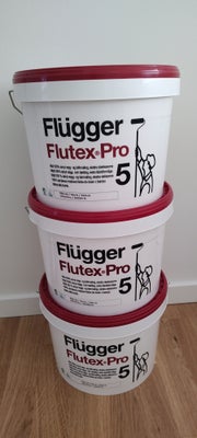 Flügger pro 5 loft og vægmaling , Flügger pro glans 5 , 50 liter, Råhvid, Nye og uåbnet, fast pris p