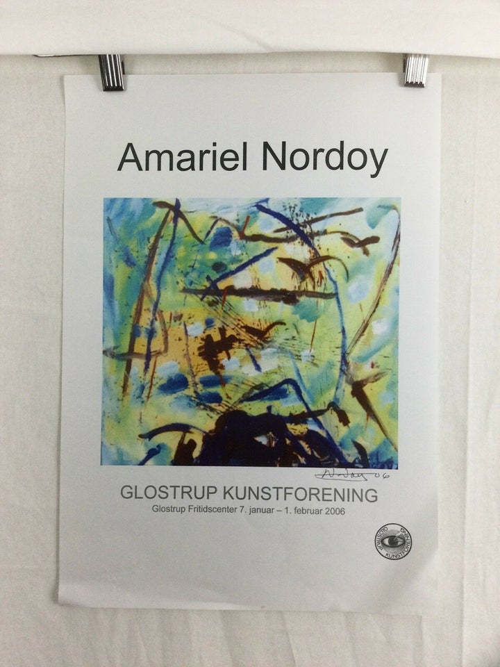 Kunst Plakat, Amariel Nordoy, b: 29 h: 42 – – Køb og Salg af Nyt og Brugt