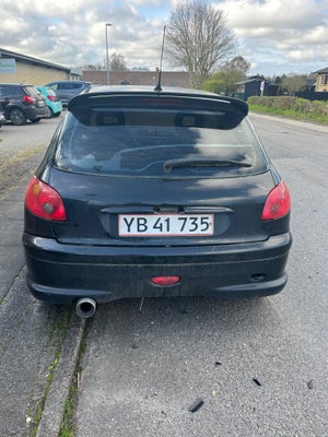 Peugeot 206, 1,6 Edition S, Benzin, 2006, km 226000, sort, aircondition, ABS, airbag, 3-dørs, centra